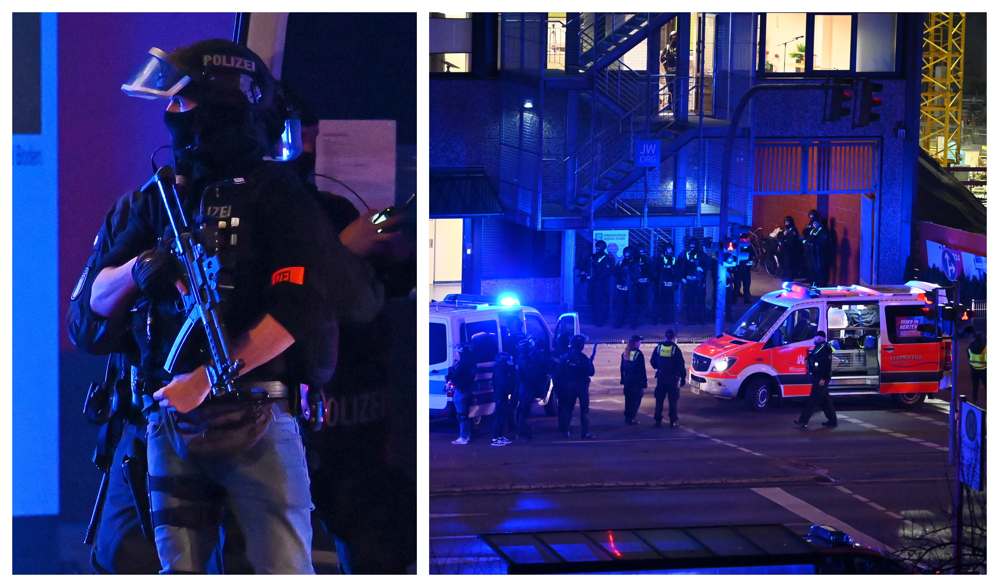 Polisen, Jehovas Vittnen, TT, masskjutning, Hamburg